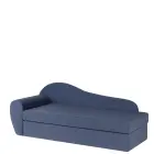 MATYLDA rošt, válenda celočalouněná, provedení levé, látka B 20 tmavě modrá